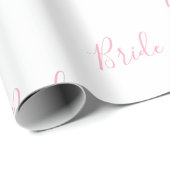 Speciaal roze meisje legant naam Bride Cadeaupapier (Rol Hoek)
