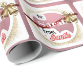 Speciaal roze meisje uit Kerstmis Cadeaupapier (Rol Hoek)