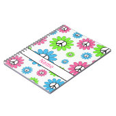 Speciaal roze witte Notitieboek voor vredeshandtek (Linkerzijde)