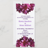 Speciaal, Rozen, Elegante huwelijksuitnodiging Kaart (Achterkant)