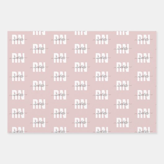 Speciaal Rt. Geregistreerd verpleegzend Afstuderen Inpakpapier Vel (Voorkant 2)