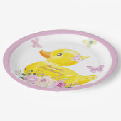 Speciaal RUBBER DUCK GIRL-Bord Papieren Bordje (Gekanteld)