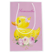 Speciaal RUBBER DUCK GIRL Gift Bag Medium Cadeauzakje (Voorkant)
