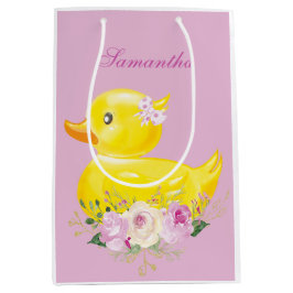 Speciaal RUBBER DUCK GIRL Gift Bag Medium Cadeauzakje