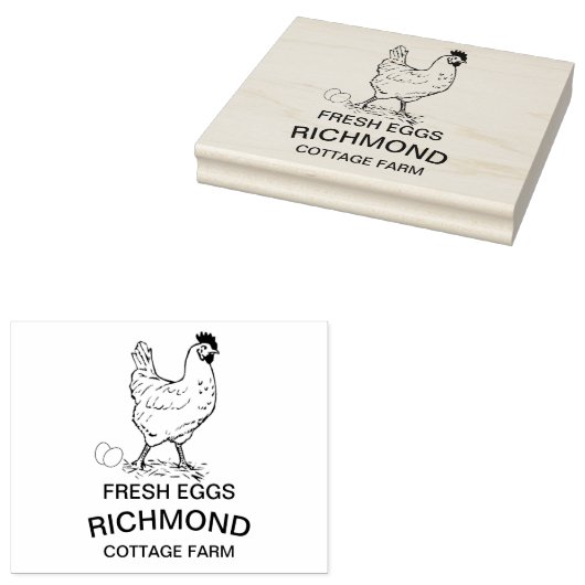 Speciaal Rubberstempel - Verse eieren (Gestempeld)