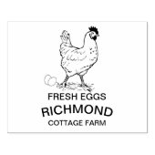 Speciaal Rubberstempel - Verse eieren (Afrduk)