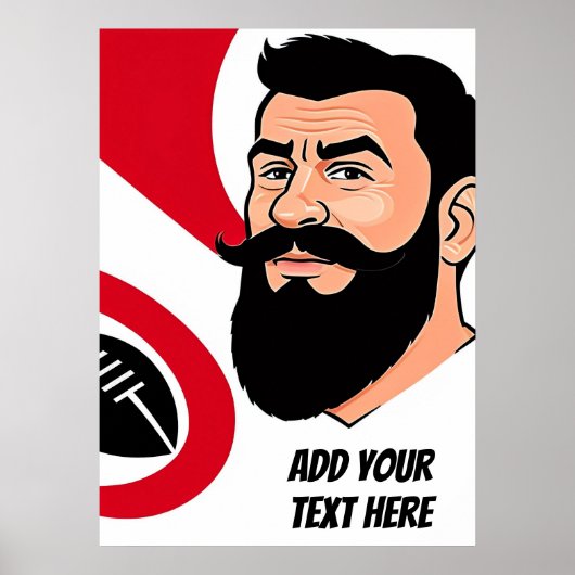 Speciaal Rugby Art Poster (Voorkant)