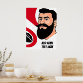 Speciaal Rugby Art Poster (Keuken)