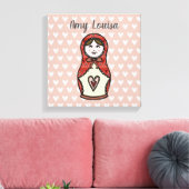 Speciaal Russisch Doll Matryoshka Canvas (Insitu (Woonkamer))