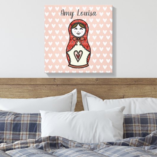 Speciaal Russisch Doll Matryoshka Canvas Afdruk (Insitu (Slaapkamer))
