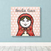 Speciaal Russisch Nesting Doll Matryoshk Canvas (Insitu (Houten vloer))