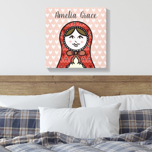 Speciaal Russisch Nesting Doll Matryoshk Canvas (Insitu (Slaapkamer))