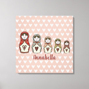 Speciaal Russische Doll Matryoshka Canvas Afdrukke