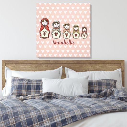Speciaal Russische Doll Matryoshka Canvas Afdrukke (Insitu (Slaapkamer))