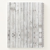 Speciaal Rustic Floral Mason Jar Wood Recipe Notitieboek (Achterkant)