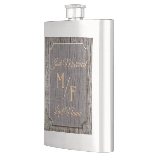 Speciaal Rustige boomschors met initialen Flacon (Links)