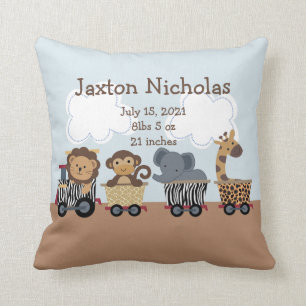 Speciaal Safari Animal Train Pillow Keepomwille Kussen