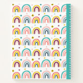 Speciaal samengesteld regenboogpatroon notitieboek (Achterkant)
