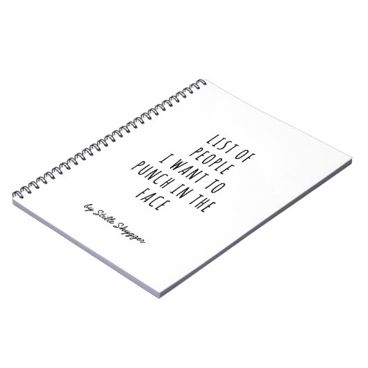 Speciaal Sarcastisch Notitieboek (Linkerzijde)