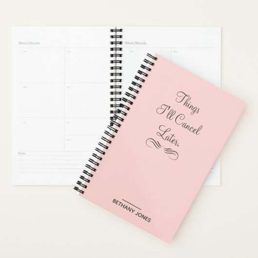 Speciaal Sarcastisch roze planner (Display)