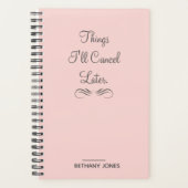 Speciaal Sarcastisch roze planner (Voorkant)