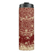 Speciaal scannen Mandala met Gold Stars Thermosbeker (Voorkant)