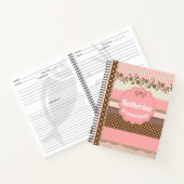 Speciaal schattig lichtroze pokstiprecept notitieboek (Binnen)