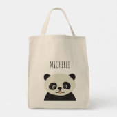 Speciaal schattig panda-beer tote bag (Achterkant)