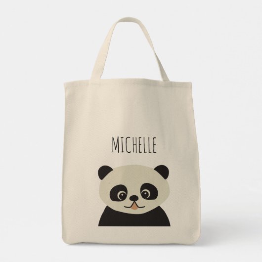 Speciaal schattig panda-beer tote bag (Achterkant)
