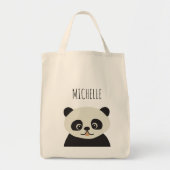 Speciaal schattig panda-beer tote bag (Voorkant)