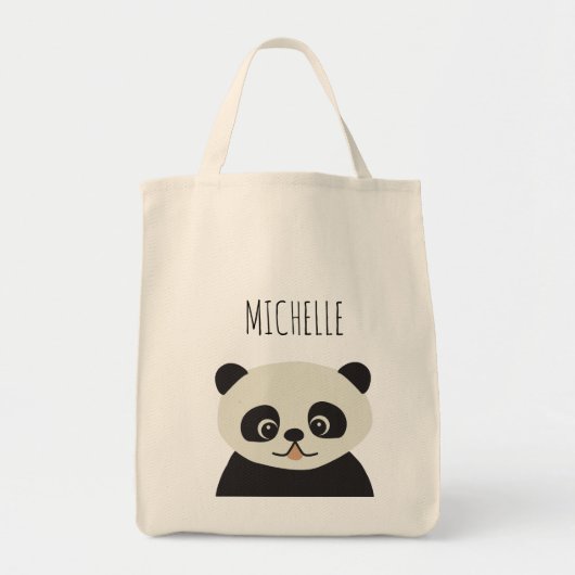 Speciaal schattig panda-beer tote bag (Voorkant)