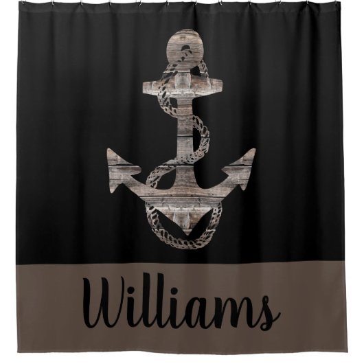 Speciaal scheepvaartANCHOR | Douchegordijn (Voorkant)