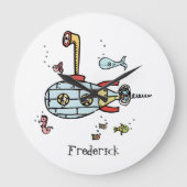 Speciaal scheepvaartonderzeeër onder water grote klok (Voorkant)