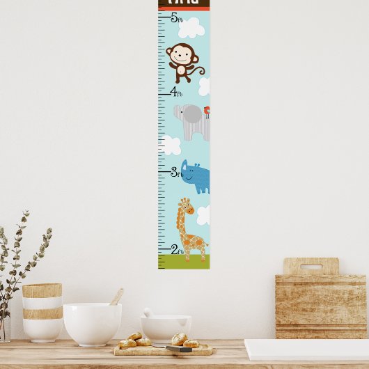 Speciaal schema voor de groei van wilde Oerwouden Poster (Keuken)