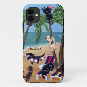 Speciaal schilderen van zomervakantie-labradors Case-Mate iPhone case