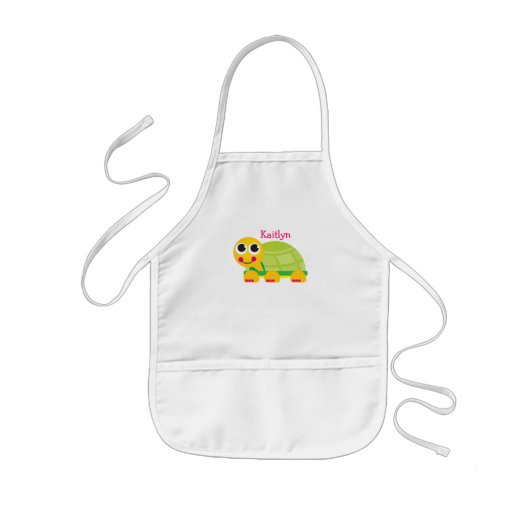 Speciaal schildpad voor kinderen kinder schort (Voorkant)