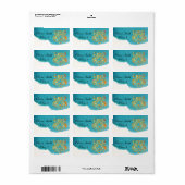 Speciaal schoollabel Golden Face Tiger Etiket (Full Sheet)