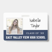 Speciaal schoolreünie Yearbook Foto Badge (Voorzijde)