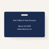 Speciaal schoolreünie Yearbook Foto Badge (Achterkant)