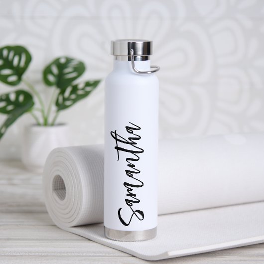 Speciaal script Jouw naam Party Black Water Bo Waterfles (Yoga)