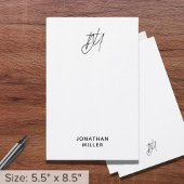 Speciaal script monogram briefpapier