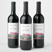 Speciaal Sedona Arizona Wedding Wine Label Wijn Etiket (Flessen)