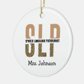 Speciaal SLP-taalpatholoog Keramisch Ornament (Links)