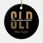 Speciaal SLP-taalpatholoog Keramisch Ornament (Voorkant)