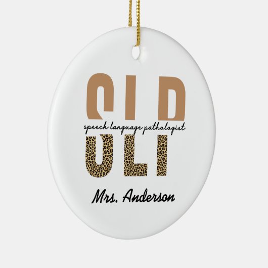 Speciaal SLP-taalpatholoog Keramisch Ornament (Rechts)