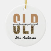 Speciaal SLP-taalpatholoog Keramisch Ornament (Voorkant)