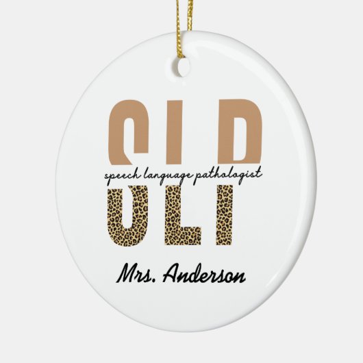 Speciaal SLP-taalpatholoog Keramisch Ornament (Links)