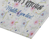 Speciaal snijbord met donkere bloemen snijplank (Hoek)