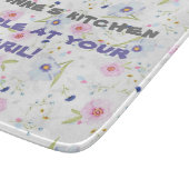 Speciaal snijbord met donkere bloemen snijplank (Hoek)