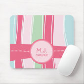 Speciaal Snoep Stripes Pattern voor meisjes Muismat (Met muis)